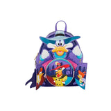 Magic Tour Club Disney Loungefly mini rugzak met Darkwing Duck thema in paars met karakterdetails en voorvak