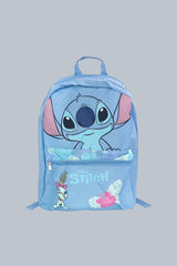 Magic Tour Club Disney Stitch rugzak 16 inch lichtblauw met voorvak en tropische print