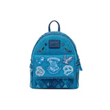 Magic Tour Club Harry Potter rugzak in blauw met Hufflepuff details, geborduurde patches en gouden accenten
