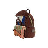 Magic Tour Club Disney Loungefly mini rugzak in Jack Sparrow cosplay stijl met bruine details en piratenaccessoires