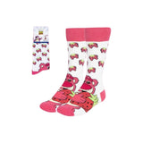 Magic Tour Club Disney Toy Story Lotso sokken voor volwassenen met aardbeienpatroon in wit en roze
