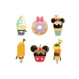 Magic Tour Club Loungefly Disney enamel pins met kleurrijke dessertontwerpen zoals ijsjes, donuts en cupcakes.