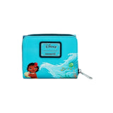 Magic Tour Club Disney Moana Water flow LoungeFly portemonnee met oceaanprint en metalen logo