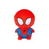 Magic Tour Club Marvel Spiderman knuffel van 35 cm in rood en blauw met groot hoofd en zachte textuur