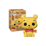 Magic Tour Club Funko Pop Winnie de Poeh figuur met houtsnijwerk textuur, goudgeel en rood shirt met honingdruppel