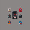 Magic Tour Club Loungefly Marvel Avengers mini rugzak sleutelhangers in een mystery box collectie
