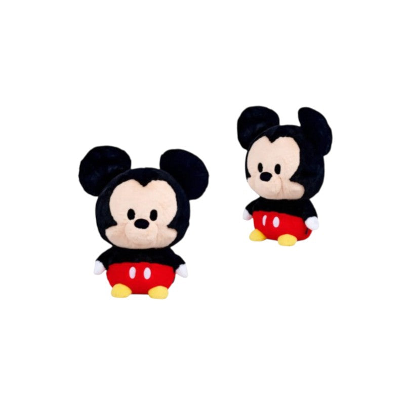 Magic Tour Club Mickey Mouse knuffel van 35 cm met rode broek en gele schoenen in zachte pluche uitvoering